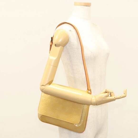 LOUIS VUITTON Monogram Vernis Thompson Street Bag Beige M91301 LV Auth 120587 - Picture 14 of 16